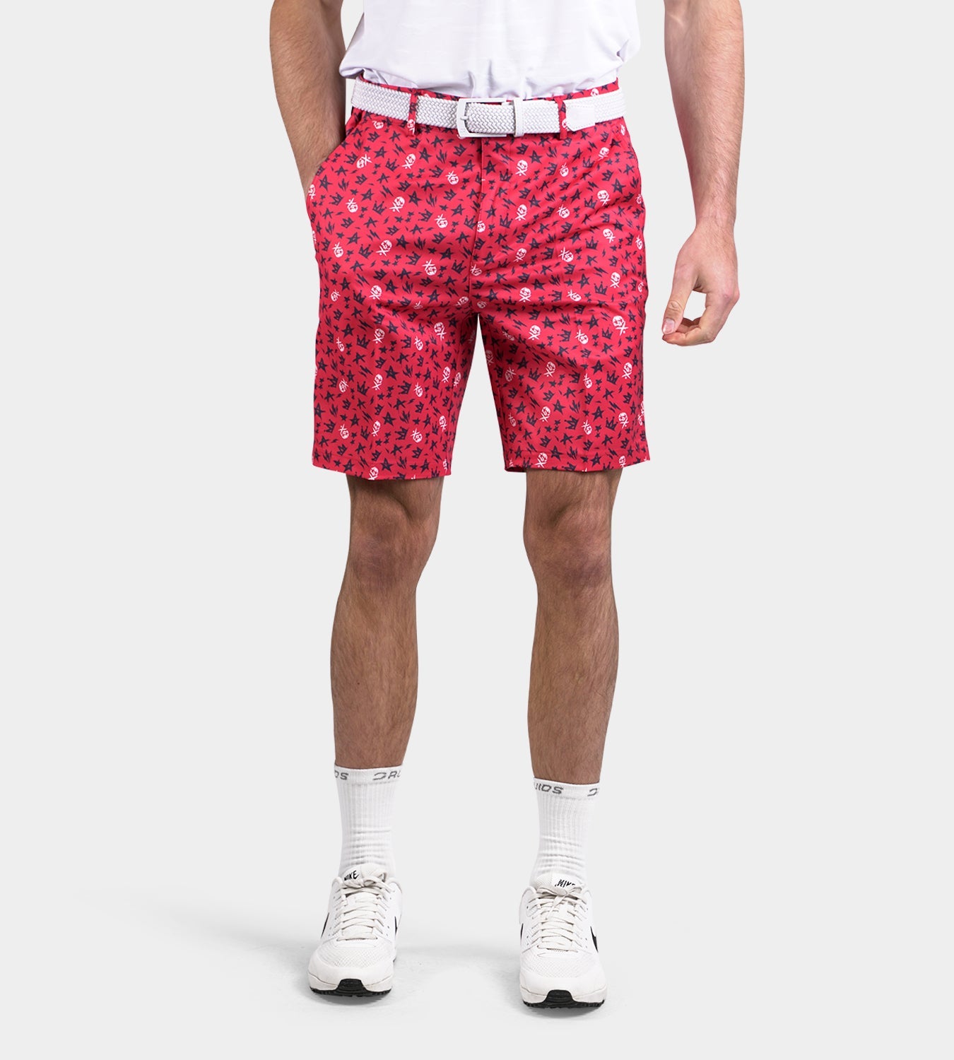 CLIMA GRUNGE SKULLZ SHORTS - RED