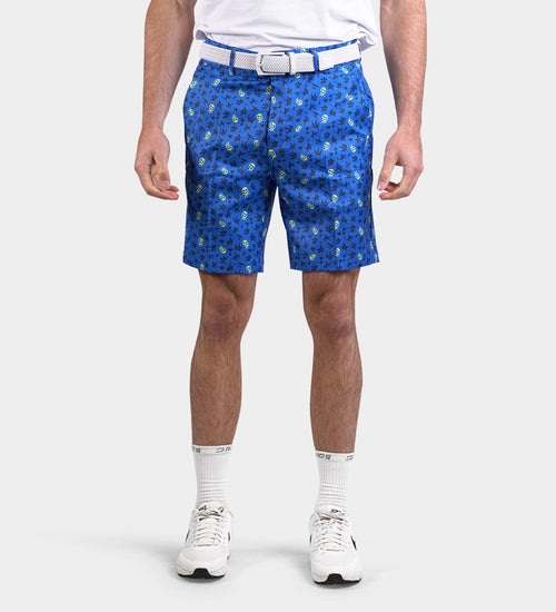 CLIMA GRUNGE SKULLZ SHORTS - BLUE