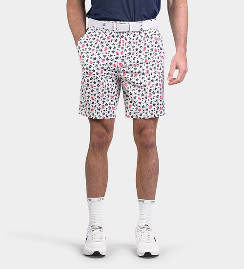 CLIMA GRUNGE SKULLZ SHORTS - WHITE