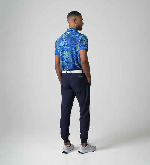 NEON TROPIC POLO - BLUE