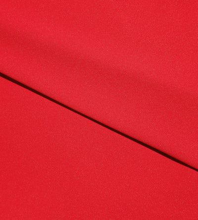 BLOCK PIQUE LONG SLEEVE POLO -  RED/BLACK