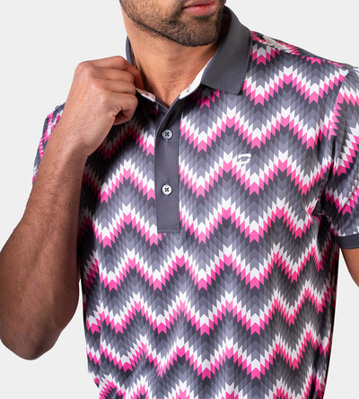 PRINT-TEK POLO - PINK