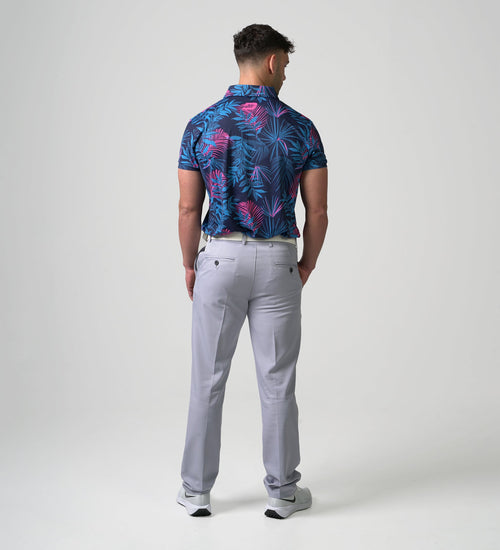 NEON TROPIC POLO - NAVY