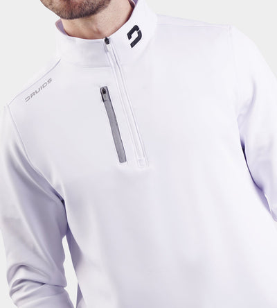 MEN'S ULTRA BLEND GOLF MIDLAYER 1/4 ZIP - WHITE