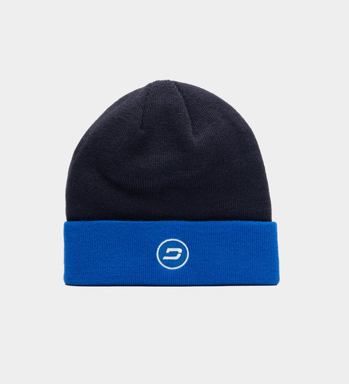 KIDS D BADGE BEANIE - NAVY