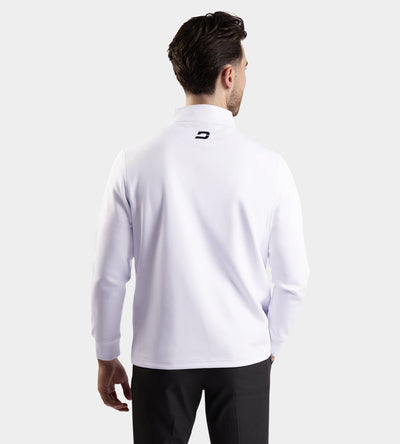 MEN'S ULTRA BLEND GOLF MIDLAYER 1/4 ZIP - WHITE