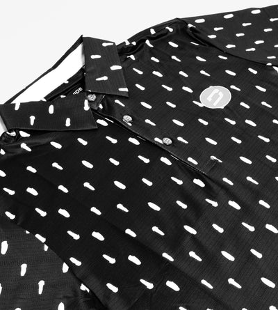 SPLATTER POLO - BLACK