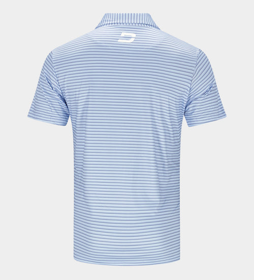 GRADIENT STRIPE POLO - BLUE