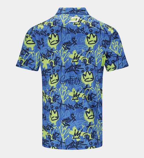 GRAFFITI POLO - BLUE