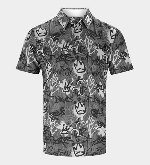 GRAFFITI POLO - BLACK