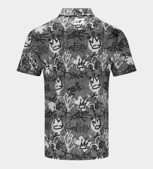 GRAFFITI POLO - BLACK