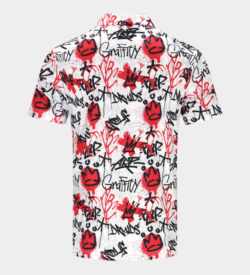 GRAFFITI POLO - WHITE