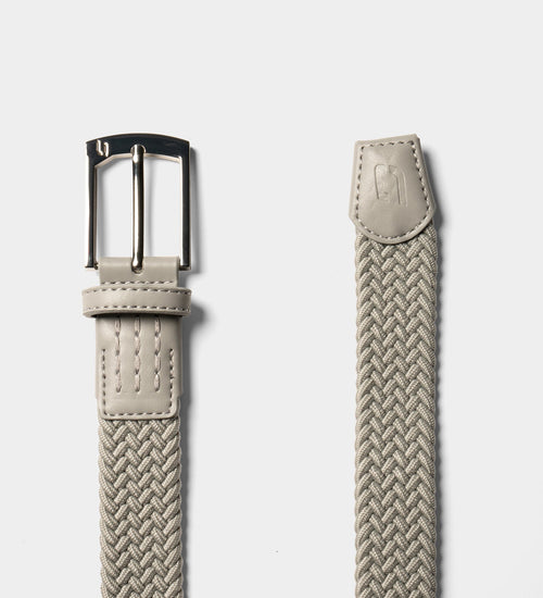 LADIES WEBBED BELT - GREY