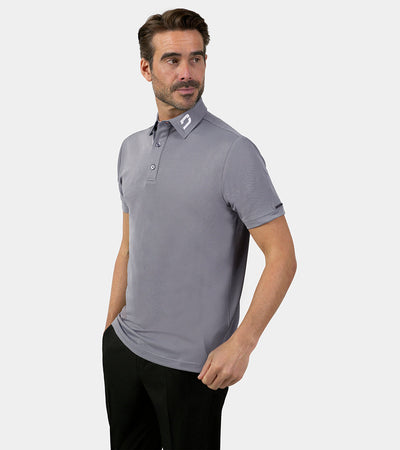 HONEYCOMB POLO - GREY