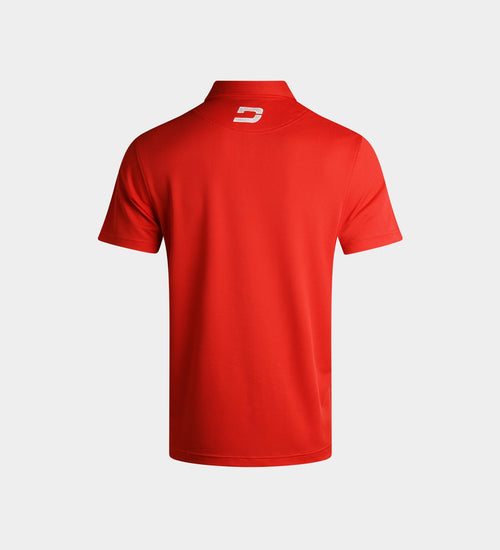 KIDS HONEYCOMB POLO - RED