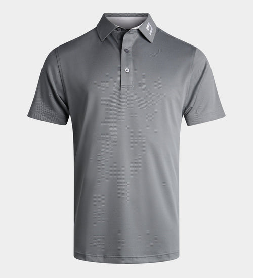 HONEYCOMB POLO - GREY