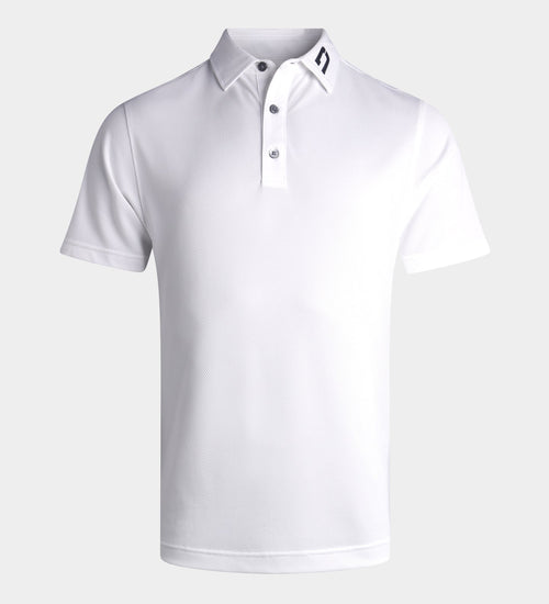 HONEYCOMB POLO - WHITE