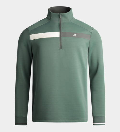 HALF N HALF MIDLAYER - SAGE