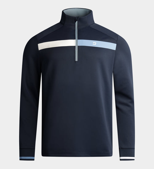 HALF N HALF MIDLAYER - NAVY