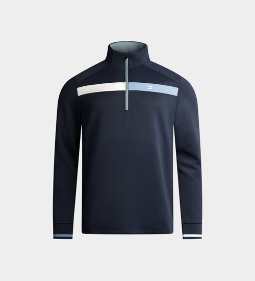 KIDS HALF N HALF MIDLAYER - NAVY