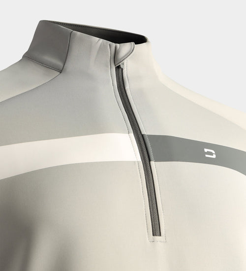 HALF N HALF MIDLAYER - GREY