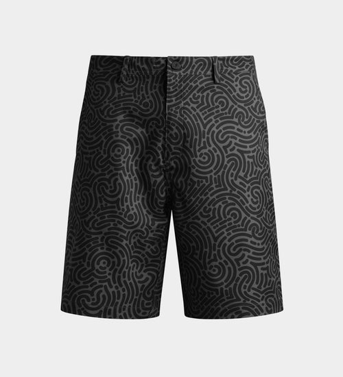 HERITAGE JUMBLE SHORTS - BLACK