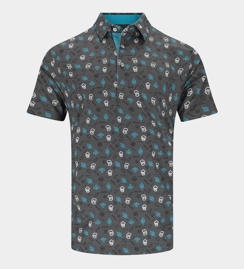 HOPS N BARLEY POLO - BLACK