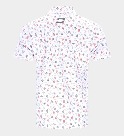 HOPS N BARLEY POLO - WHITE