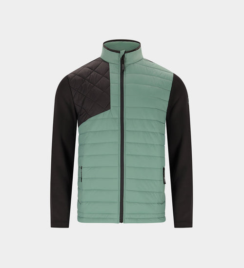 KIDS CADDY CLOUD JACKET - SAGE/BLACK