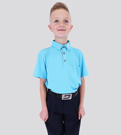 KIDS TOUR POLO SOFT TURQUOISE