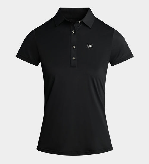 LADIES ELITE POLO - BLACK