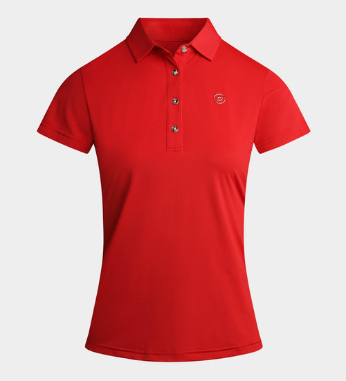 LADIES ELITE POLO - RED