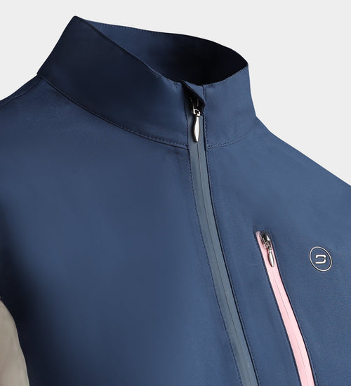 LADIES STORME RAIN JACKET - NAVY