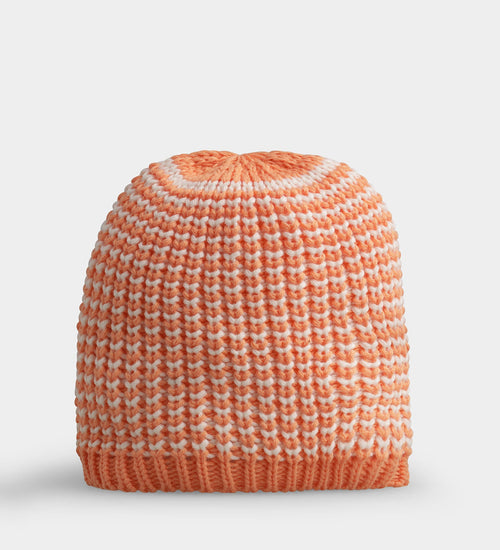 LADIES TOKEN BEANIE - CORAL