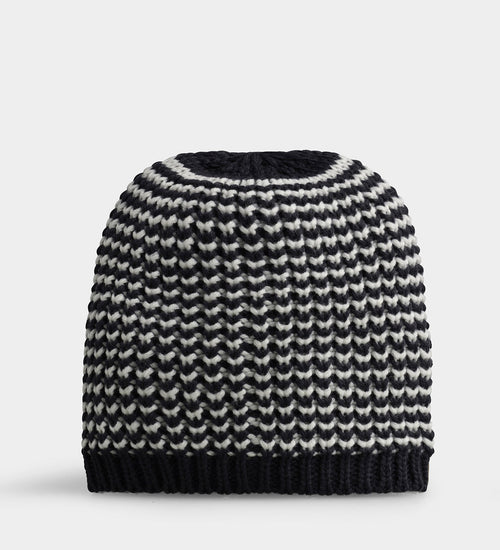 LADIES TOKEN BEANIE - NAVY