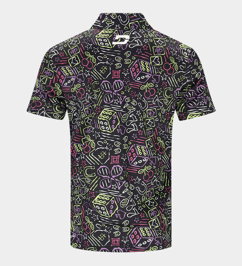 LUCKY 7 POLO - BLACK
