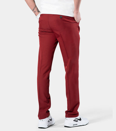 MENS CLIMA GOLF TROUSERS BURGUNDY - DRUIDS