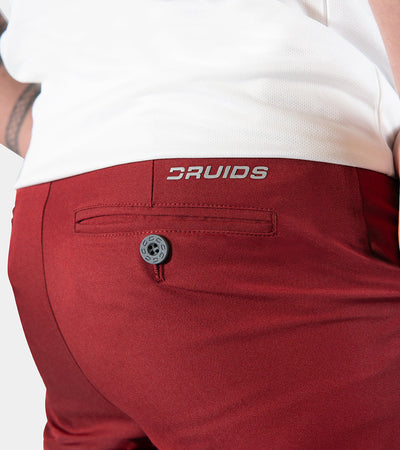 MENS CLIMA GOLF TROUSERS BURGUNDY - DRUIDS