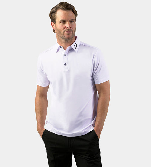 MENS PERFORMANCE GOLF POLO - WHITE