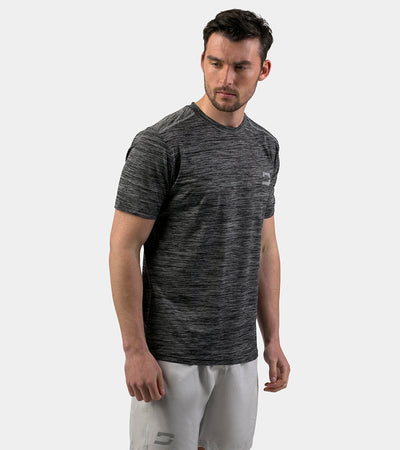 MEN'S FLEK STRETCH SPORTS T-SHIRT - CHARCOAL - DRUIDS