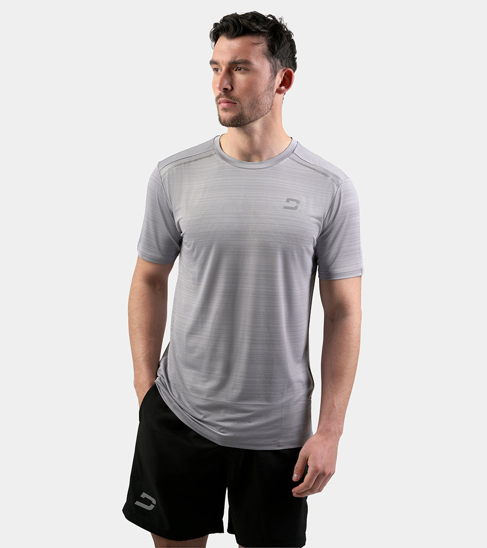 MEN'S MICRO SPORT T-SHIRT - GREY - DRUIDS