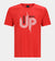 MEN'S NEVER GIVE UP T-SHIRT - RED - DRUIDS