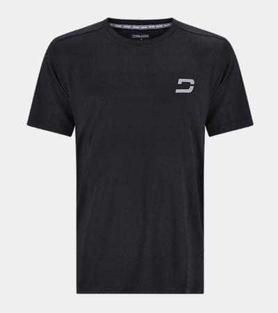 MEN'S PERFORATED SPORTS T-SHIRT - BLACK - DRUIDS