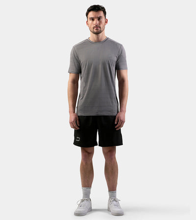 MEN'S PERFORATED SPORTS T-SHIRT - GREY - DRUIDS