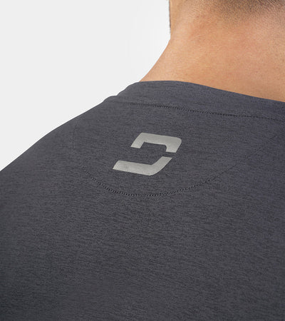 MEN'S RUN SPORTS T-SHIRT - GREY - DRUIDS
