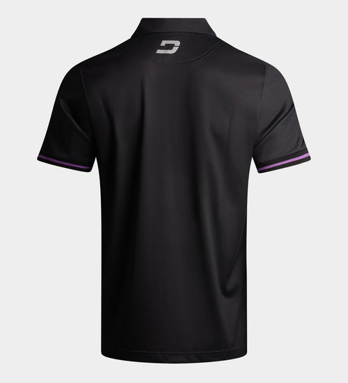 MODERN ABSTRACT POLO - BLACK