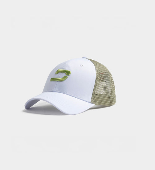 KIDS PLAYERS D CAP - WHITE/SAGE