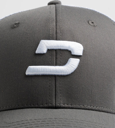 PLAYERS D CAP - GREY / WHITE