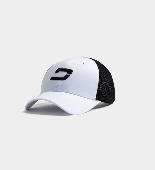 KIDS PLAYERS D CAP - WHITE/BLACK