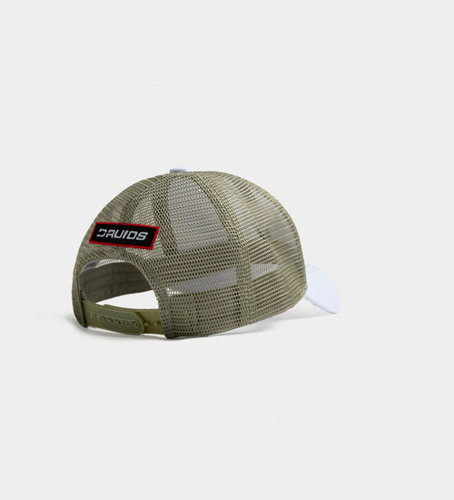 KIDS PLAYERS D BADGE CAP - WHITE/SAGE